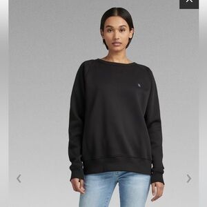 NWT G-Star RAW Premium Core 2.0 Women Sweatshirt in Black size XS